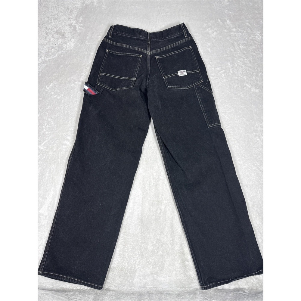 Vintage Tommy Hilfiger Black Carpenter Jeans, Size 29 x 32, Skater Jeans  90s - Picture 2 of 10